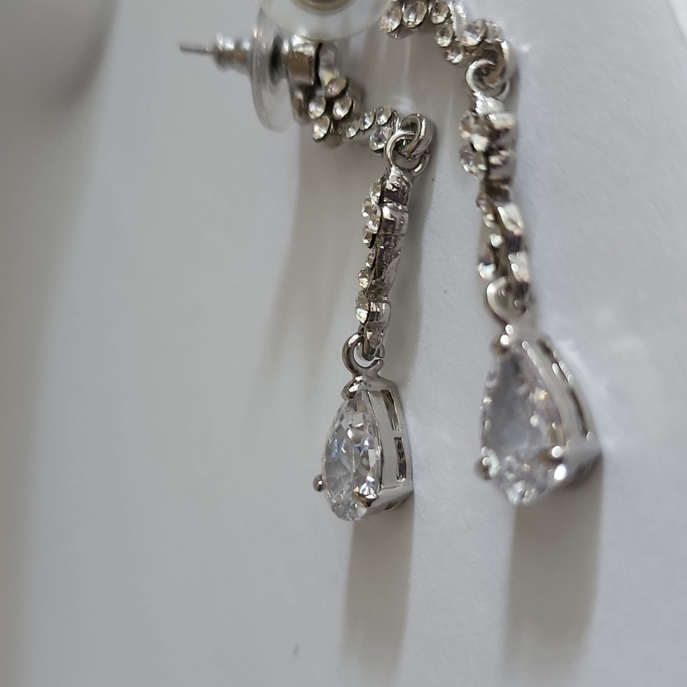 Crystal Drop Earrings - Picture 7 of 8